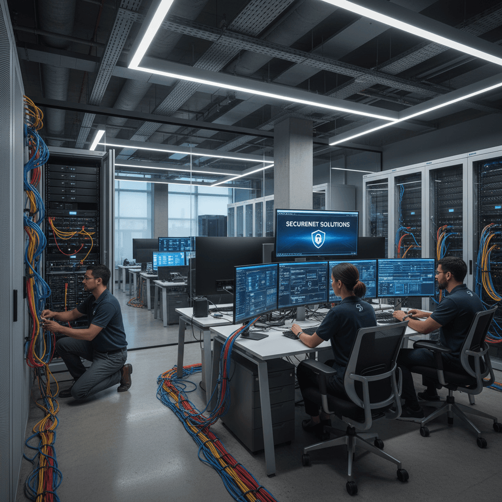 Secure network infrastructure setup